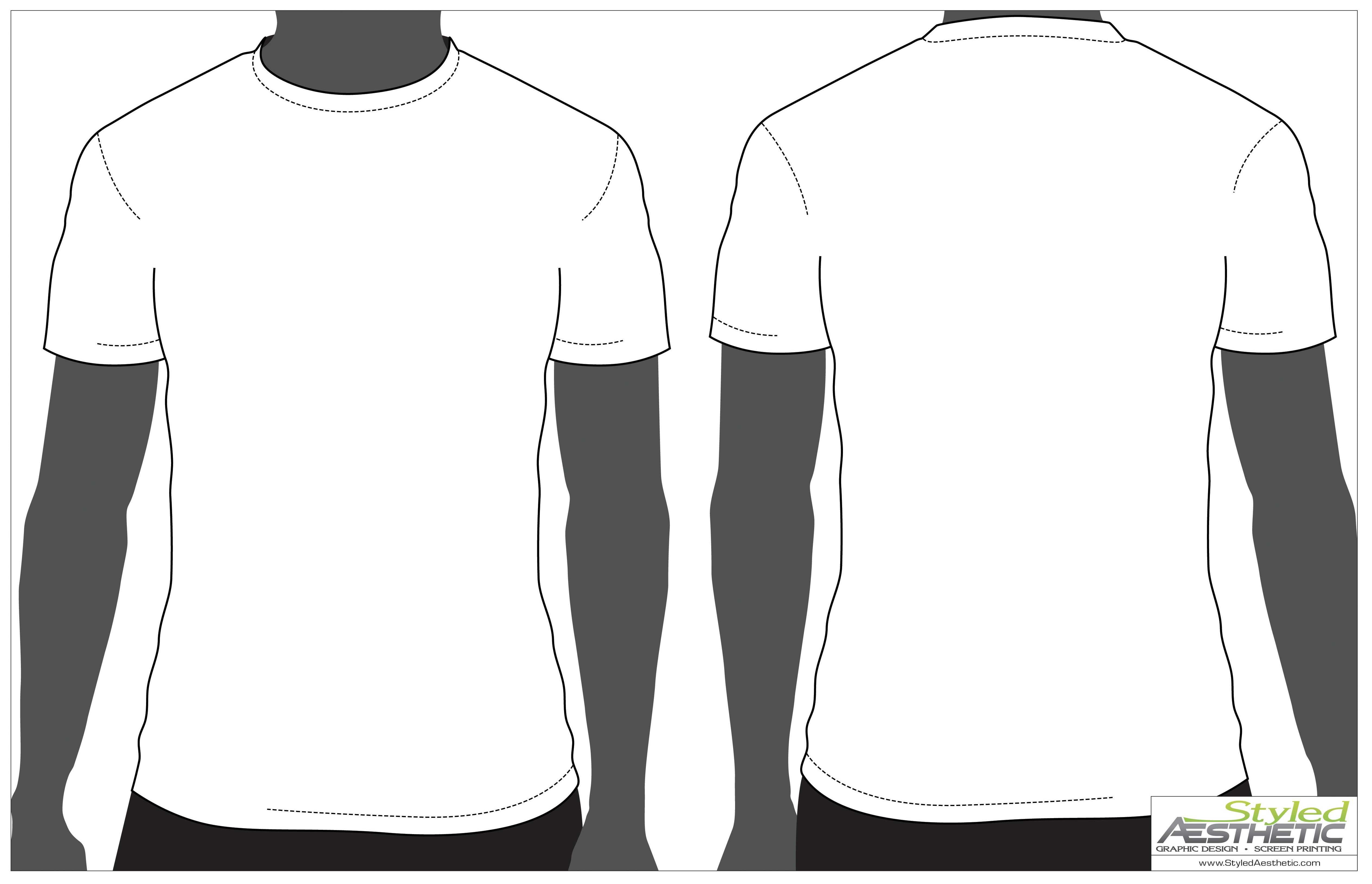T Shirt Template Front And Back | Shirt Template, Anime Within Blank T Shirt Design Template Psd