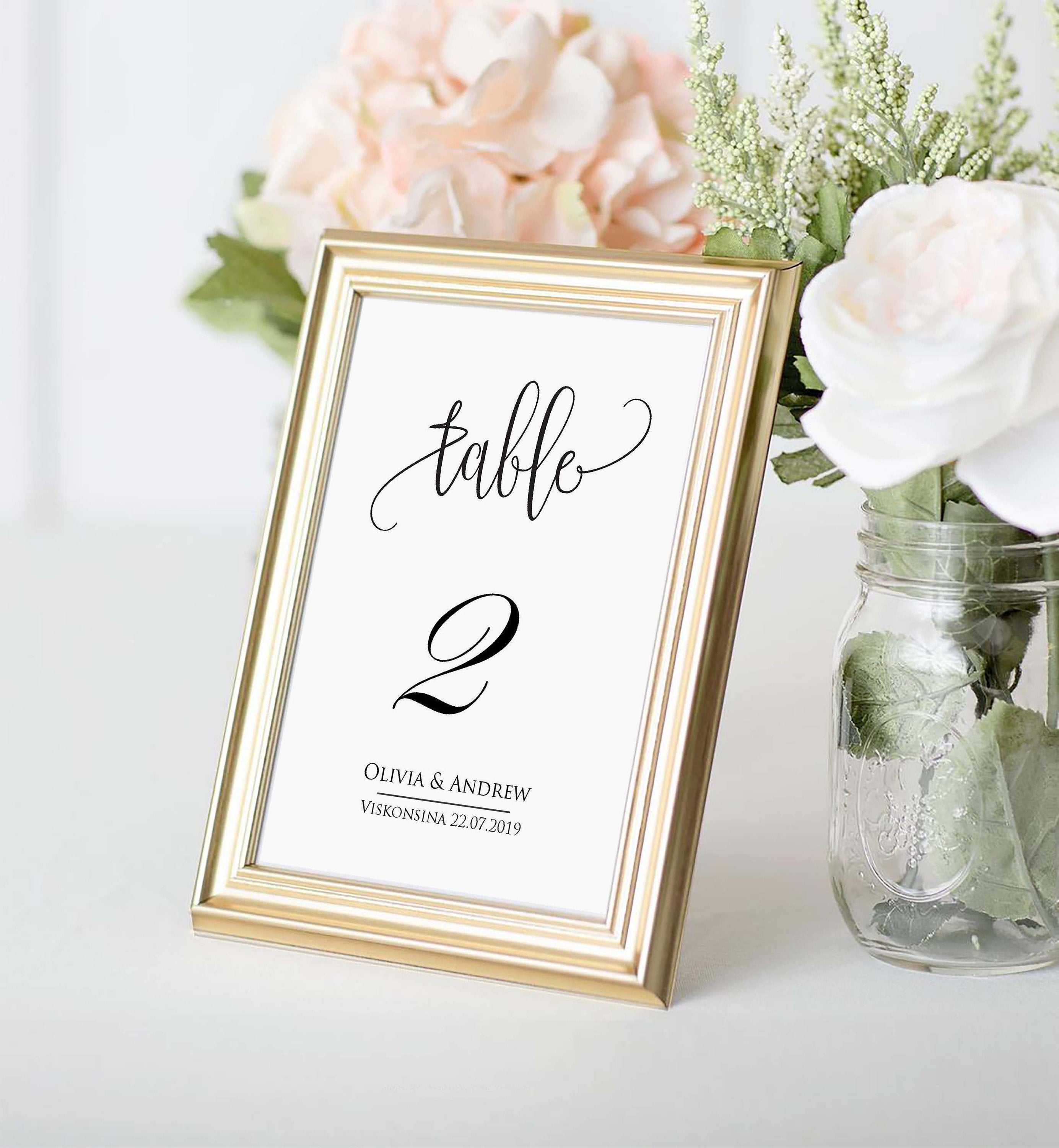 Table Number Card Template, Table Number Cards, Editable, Instant  Download,printable Wedding Table Number, Diy Reception Table Card Swtc114 Pertaining To Table Number Cards Template