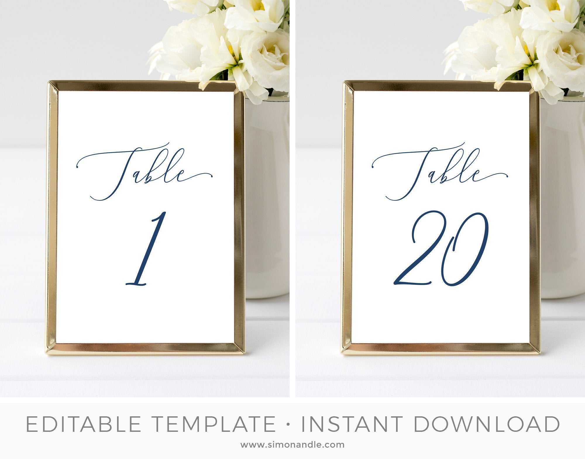 Table Number Card Template, Table Seating Cards, Hamptons Wedding Table  Setting, Beach Wedding, Editable, Printable | Instant Download In Table Number Cards Template