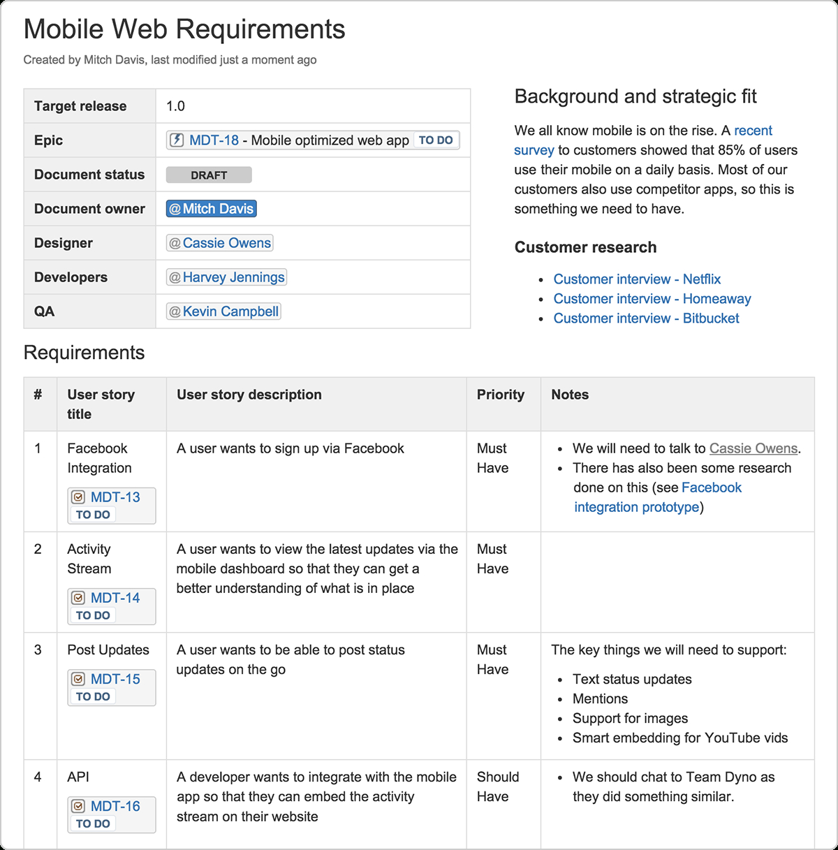 Technical Documentation In Software Development | Altexsoft Throughout Product Requirements Document Template Word