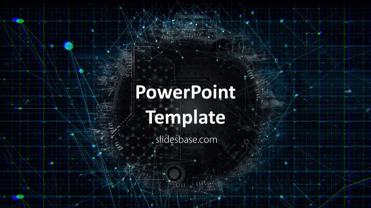 Technology Network Powerpoint Template Throughout Powerpoint Templates For Technology Presentations