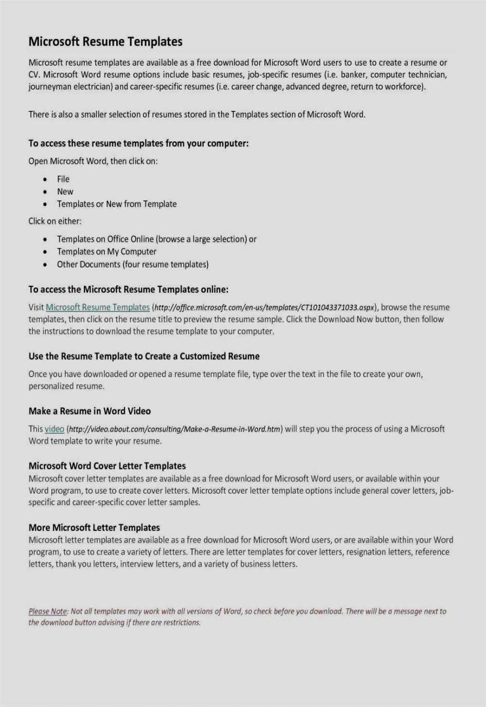 Template. Cv Template Word Format: Resume Template Word Inside Button Template For Word