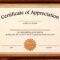 Template: Editable Certificate Of Appreciation Template Free In Graduation Certificate Template Word