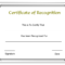 Template Free Award Certificate Templates And Employee For Printable Certificate Of Recognition Templates Free