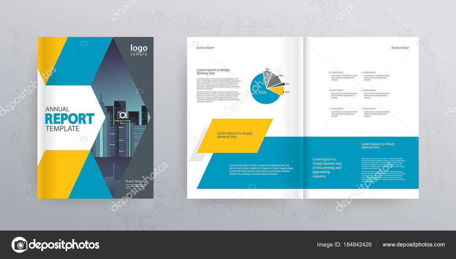 Template Layout Design Cover Page Company Profile Annual Regarding Cover Page For Annual Report Template