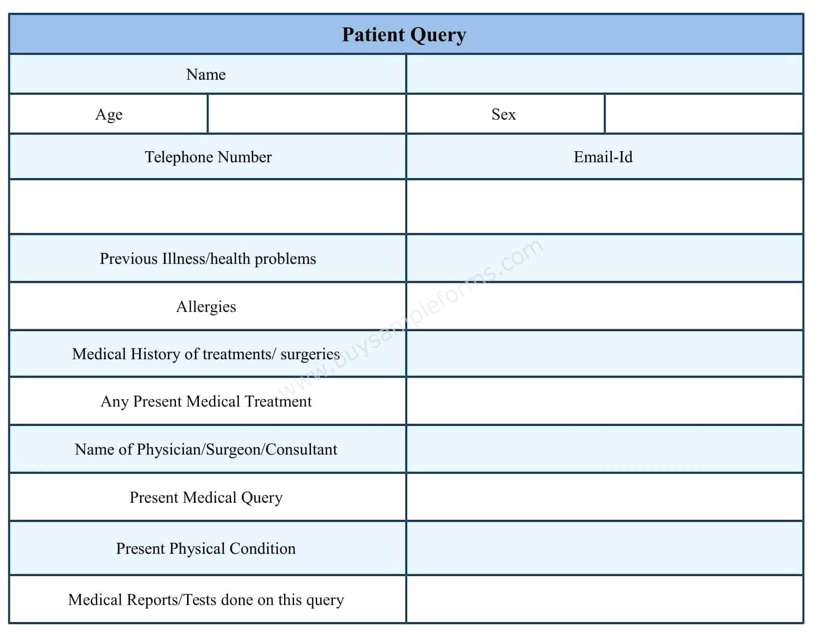 Template: Personal Medical History Template Elegant Dental Within Medical History Template Word