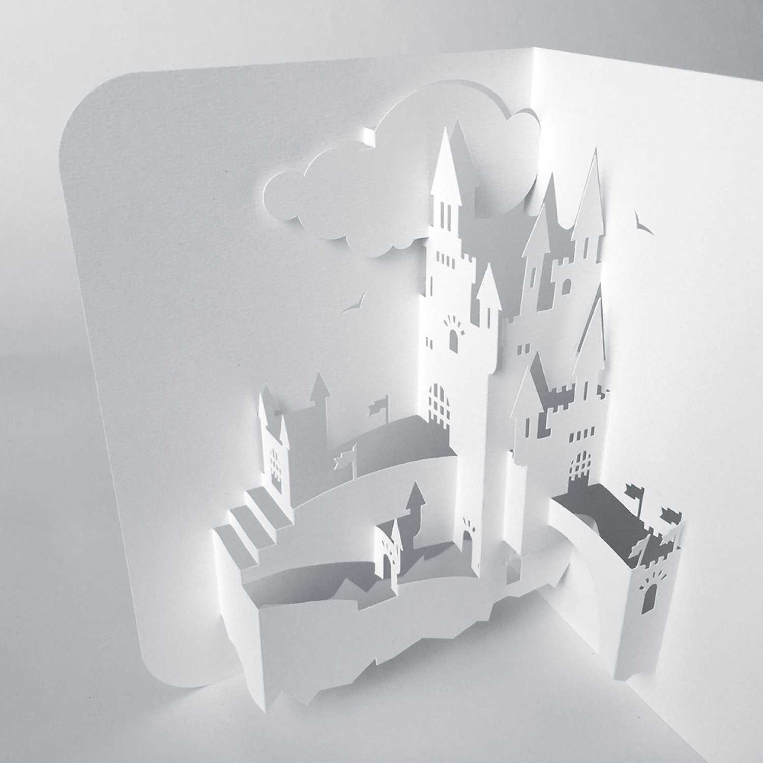 Template Pop Up Card Castle With Free Pop Up Card Templates Download 