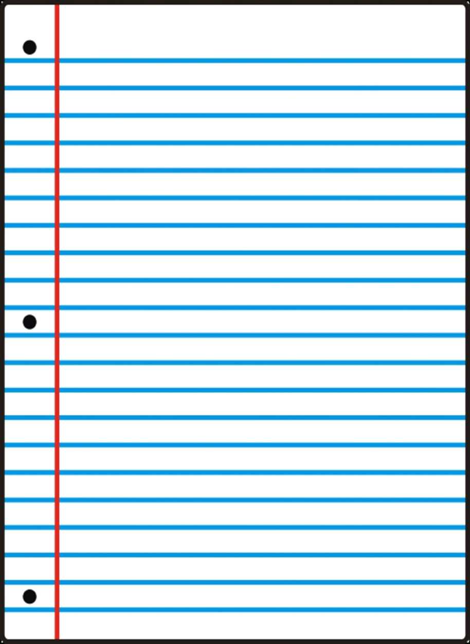 Templates Clipart Notebook Page Pencil And In Color Intended For Notebook Paper Template For Word