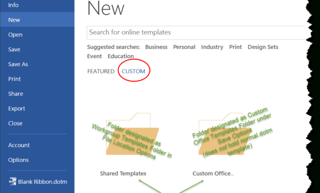 Templates In Microsoft Word - One Of The Tutorials In The for Word 2010 Template Location