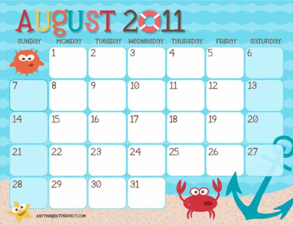 Templates Of Calendars For Kids | Calendar Template 2019 Pertaining To Blank Calendar Template For Kids