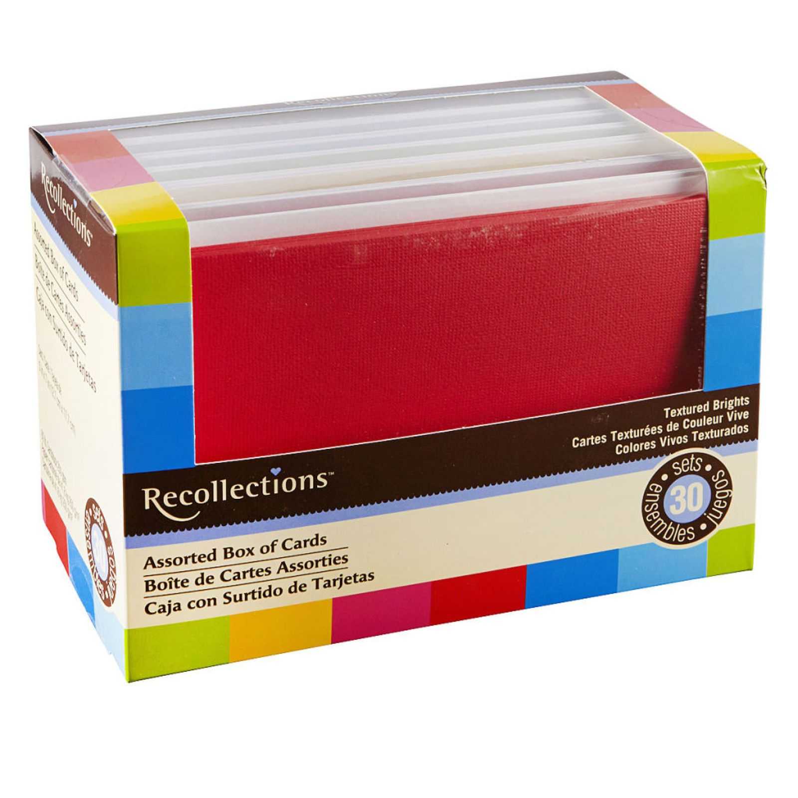 Textured Brights Box Cardsrecollections®, 5" X 7 With Regard To Recollections Cards And Envelopes Templates