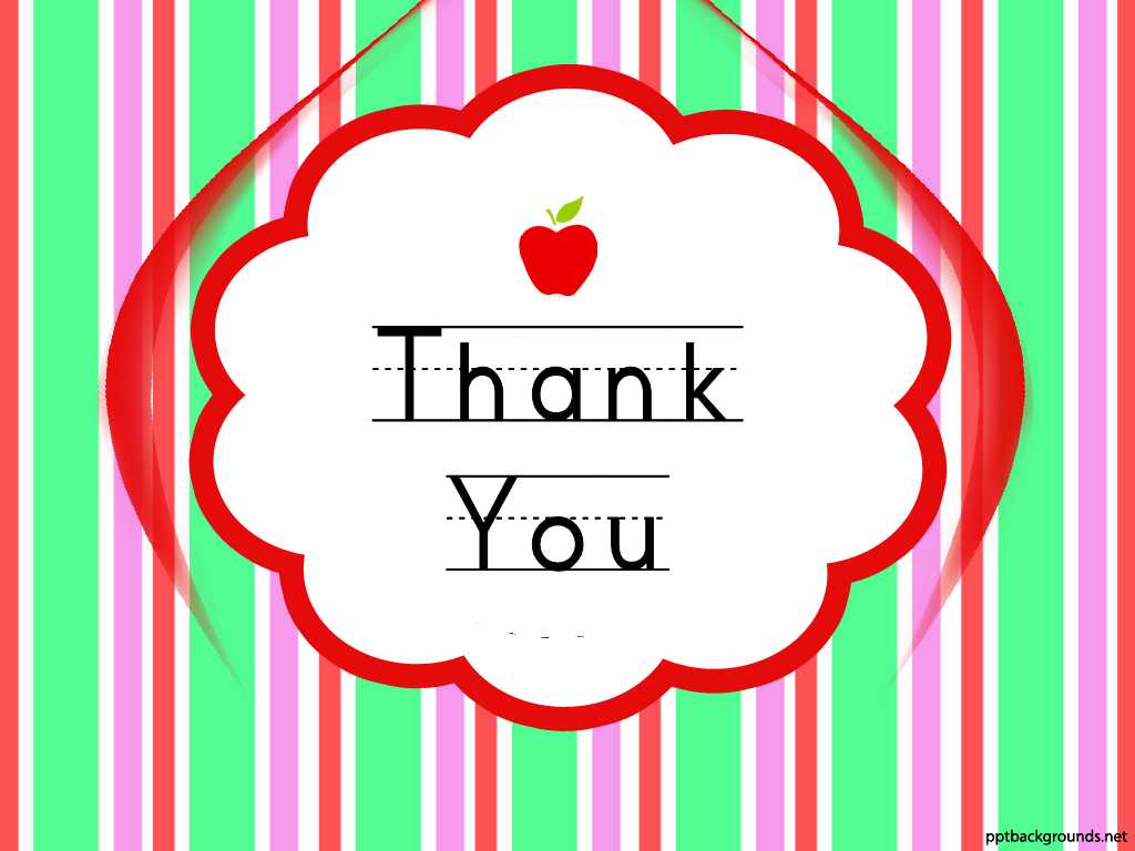 Thank You Cards For Teachers Backgrounds For Powerpoint With Regard To Powerpoint Thank You Card Template