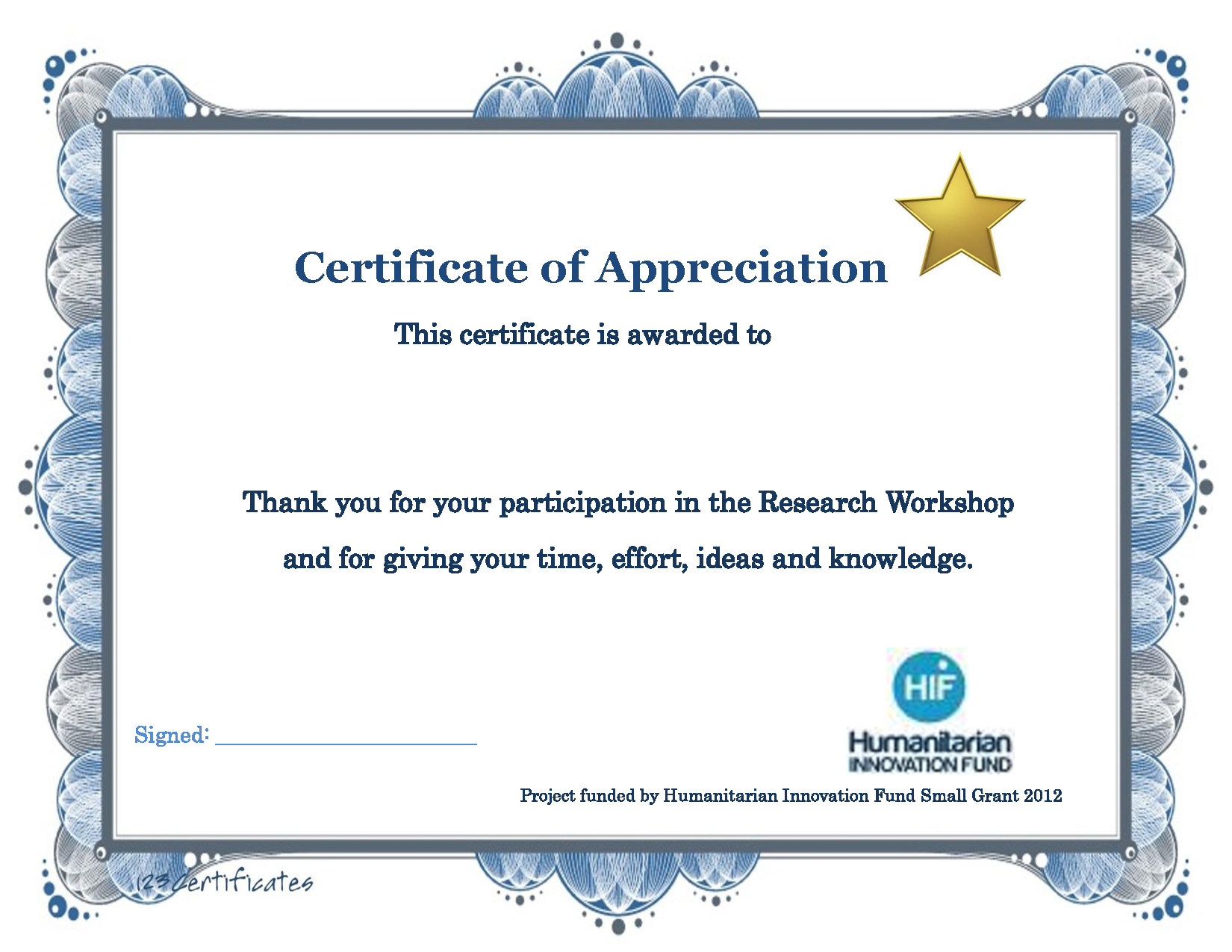 Thank You Certificate Template | Certificate Templates With Regard To Certificate Of Participation In Workshop Template