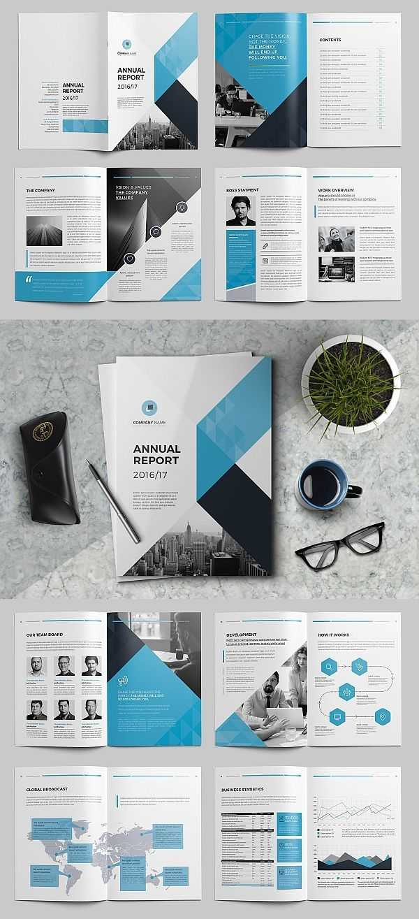 The Annual Report Template #brochure #template #indesign Inside Free Annual Report Template Indesign