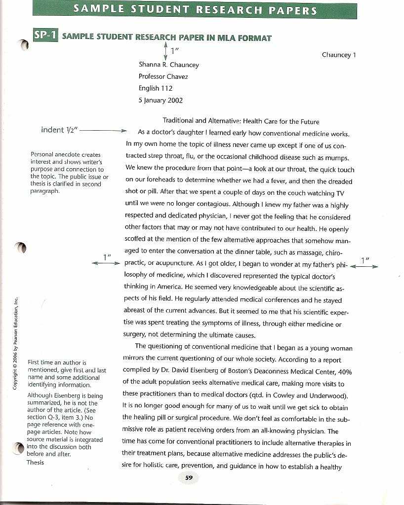 college research paper template
