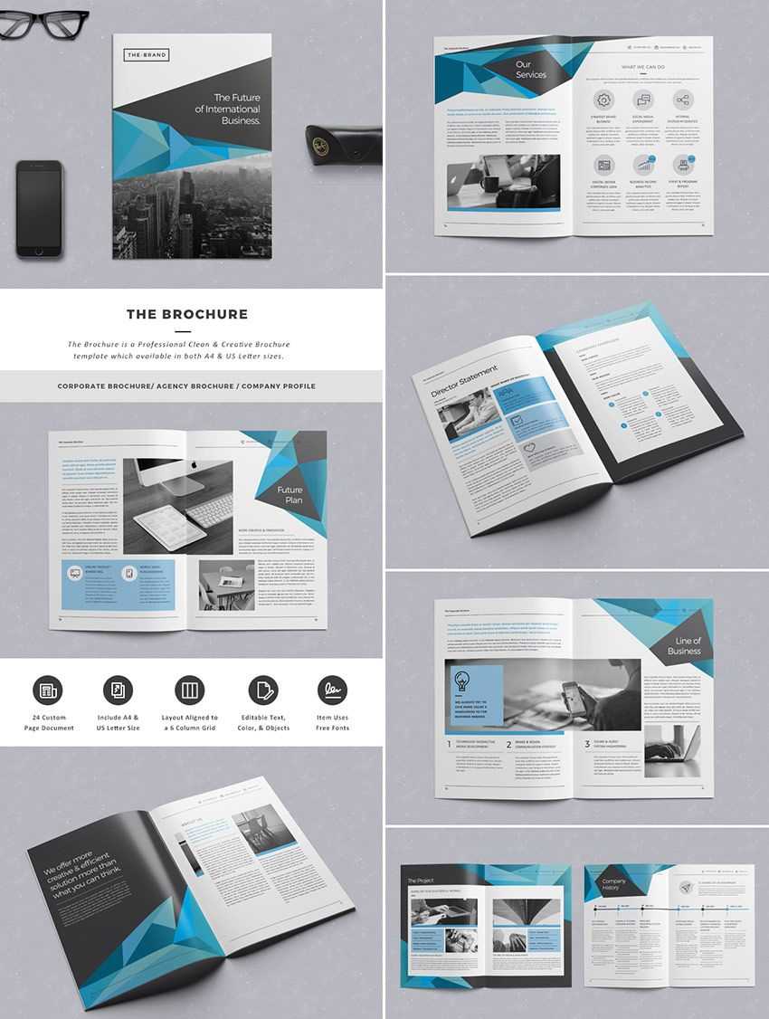 The Brochure - Indd Print Template | Template | Indesign In Brochure Template Indesign Free Download