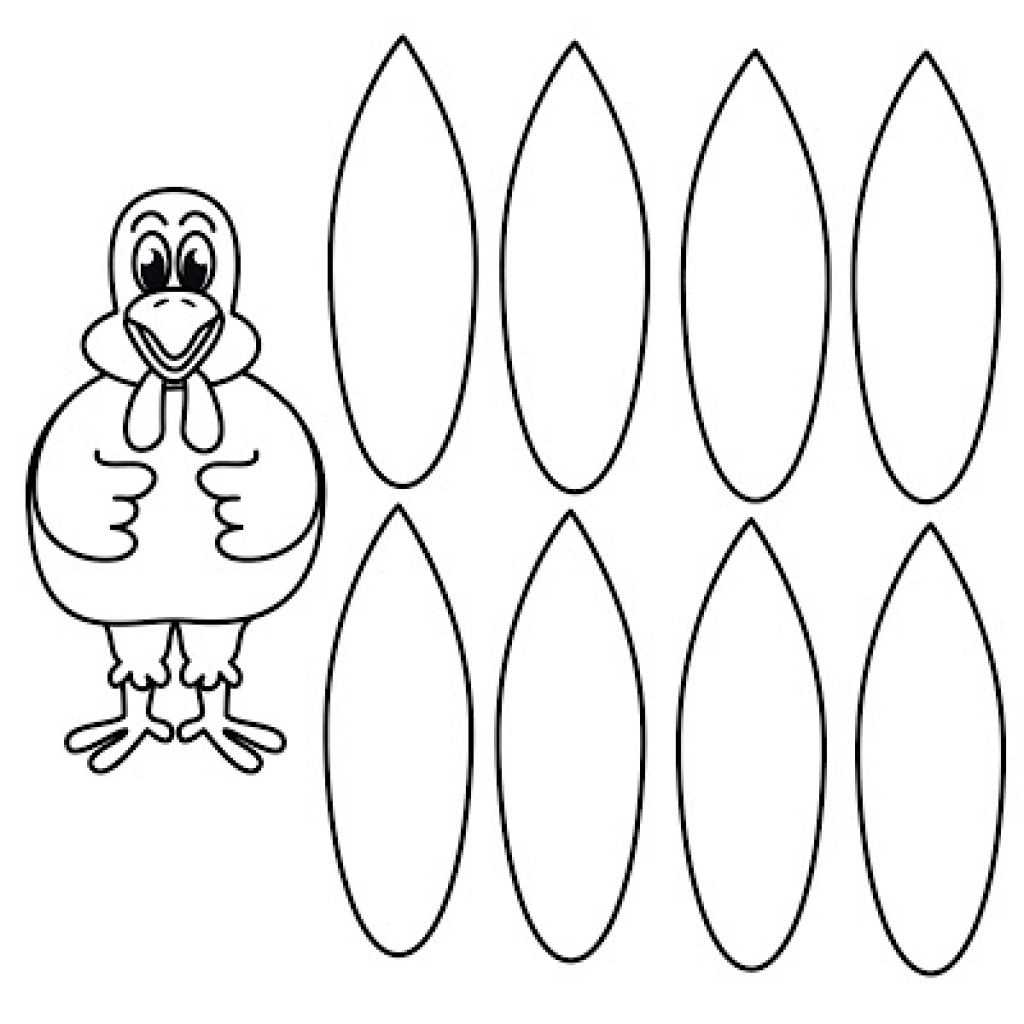 The Excellent Turkey Coloring Page Without Feathers Google Throughout Blank Turkey Template