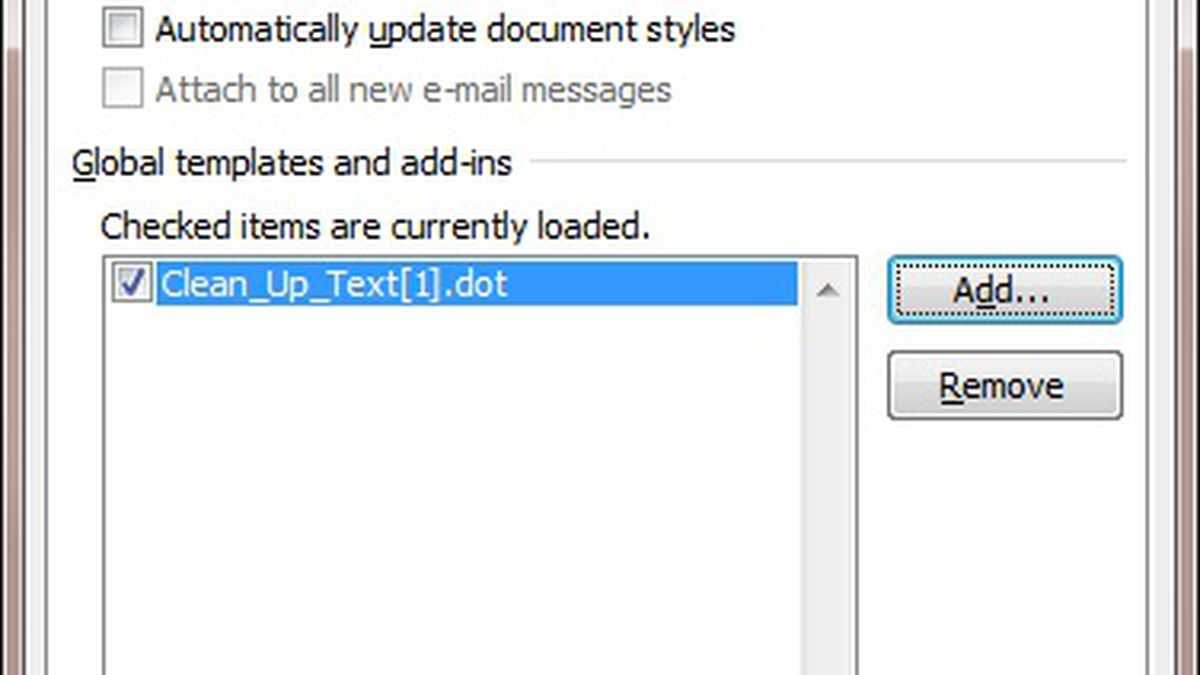 The Fast, Free Way To Clean Up Text In Ms Word – Cnet Inside Word 2010 Templates And Add Ins