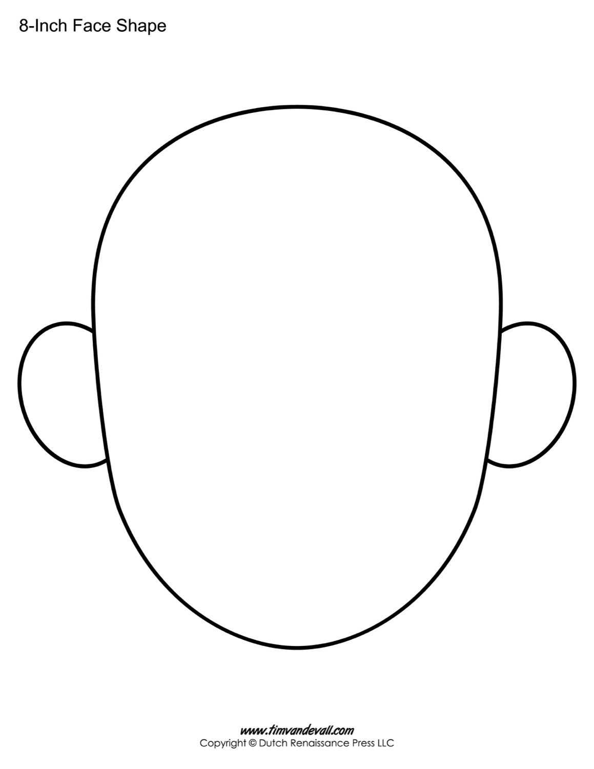 The Following Blank Face Templates Can Be Use For A Variety Intended For Blank Face Template Preschool