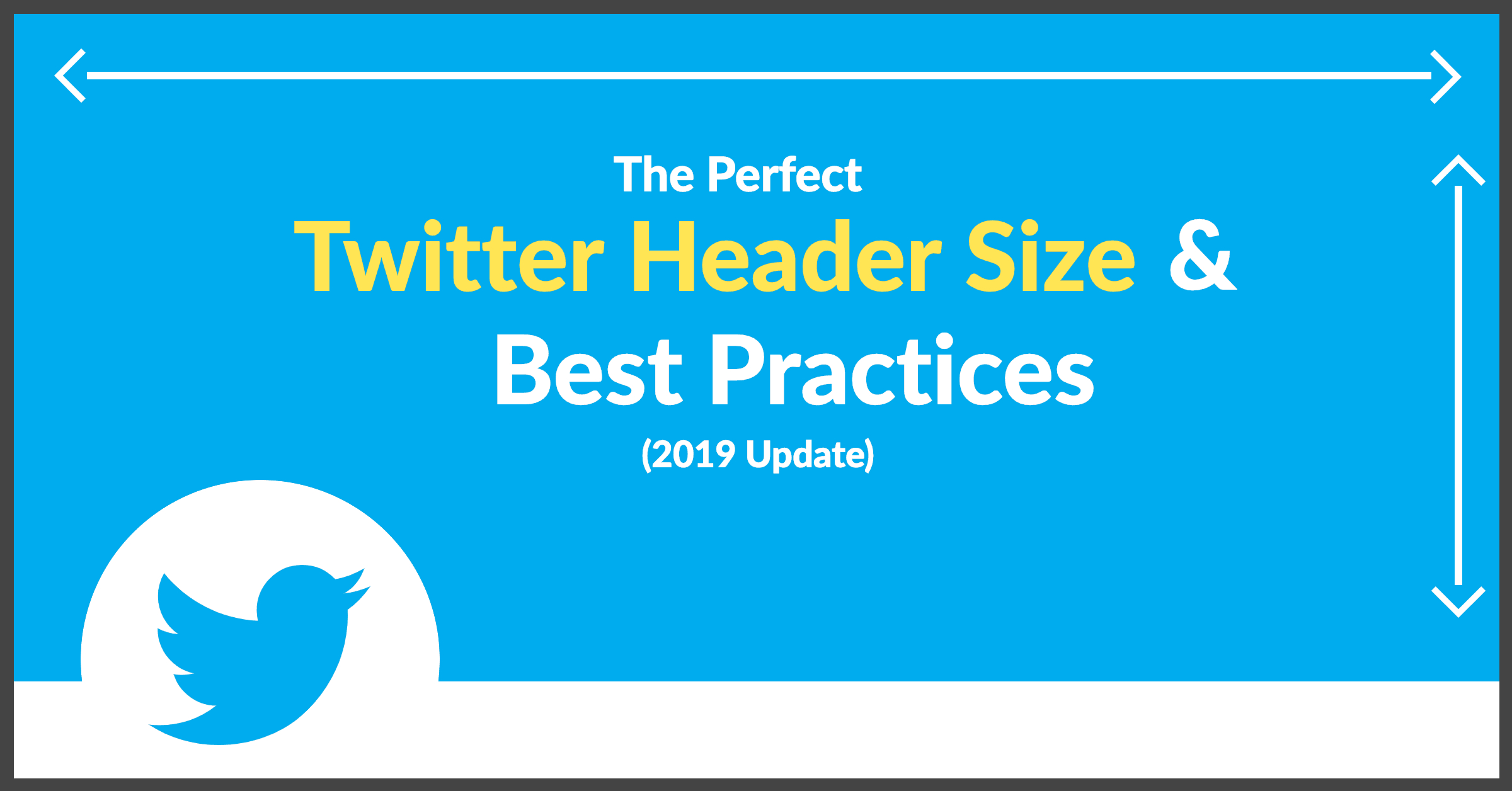 The Perfect Twitter Header Size & Best Practices (2019 Update) Inside Twitter Banner Template Psd