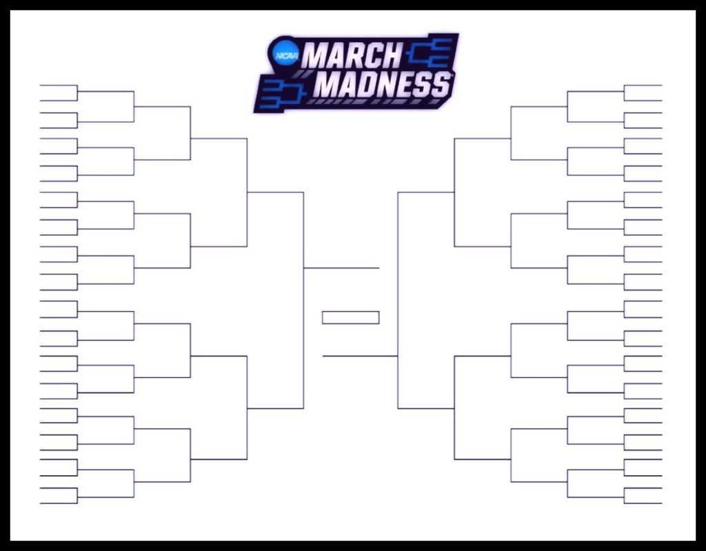 The Printable March Madness Bracket For The 2019 Ncaa Tournament With Blank Ncaa Bracket Template