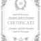 The Template For The Certificate And License In Vintage Classic Style.. Throughout Certificate Of License Template