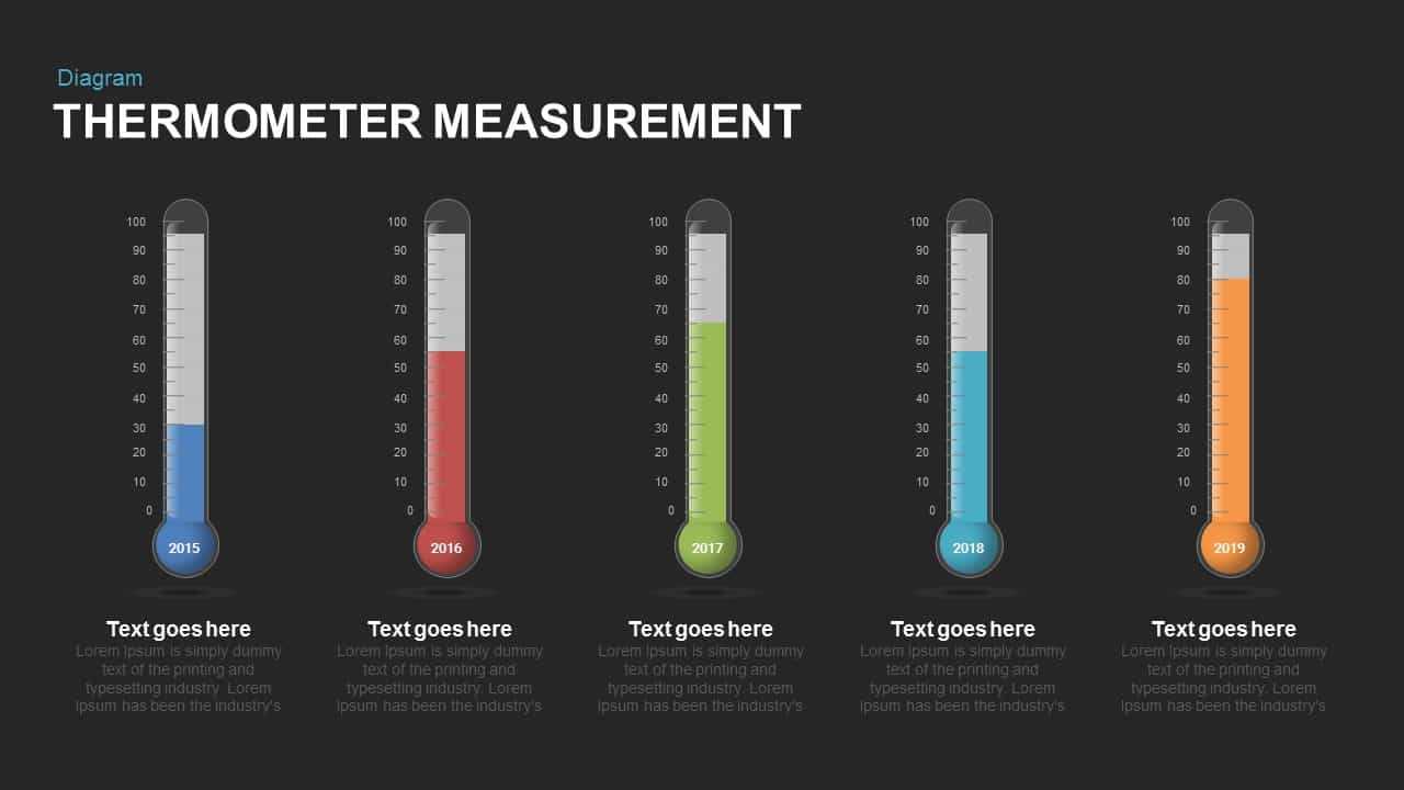 Thermometer Measurement Powerpoint Template And Keynote Slide Within Powerpoint Thermometer Template