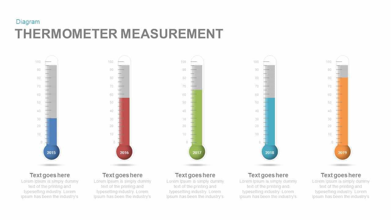 Thermometer Measurement Powerpoint Template And Keynote Slide Within Powerpoint Thermometer Template