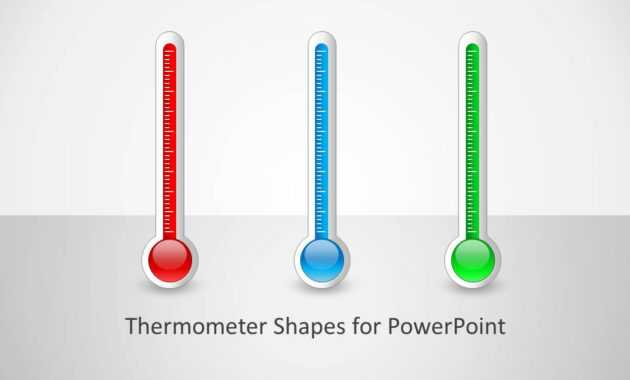 Thermometer Shapes For Powerpoint in Powerpoint Thermometer Template