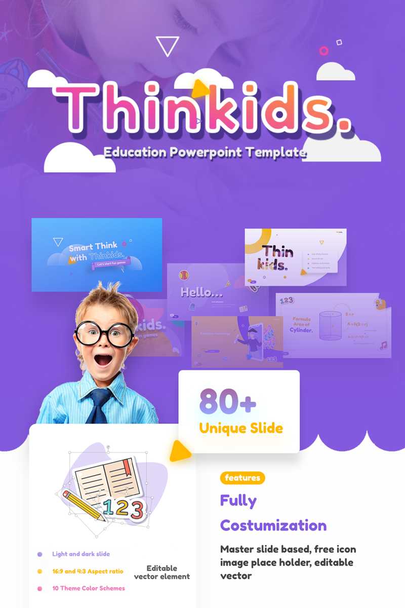 Thinkids – Fun Games & Education Powerpoint Template Inside Powerpoint Template Games For Education