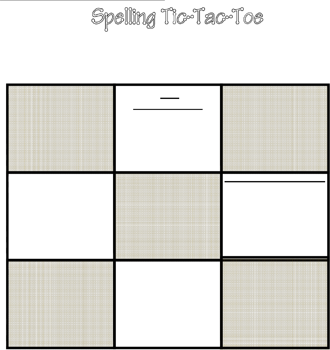 Tic Tac Toe Template In Word And Pdf Formats Throughout Tic Tac Toe Template Word