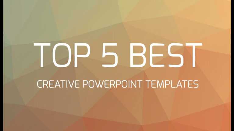 top 5 presentation templates