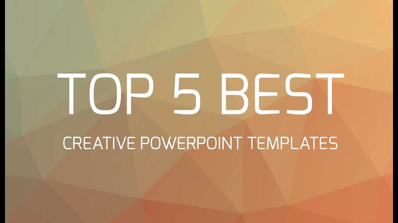 Top 5 Best Creative Powerpoint Templates With Regard To Fancy Powerpoint Templates