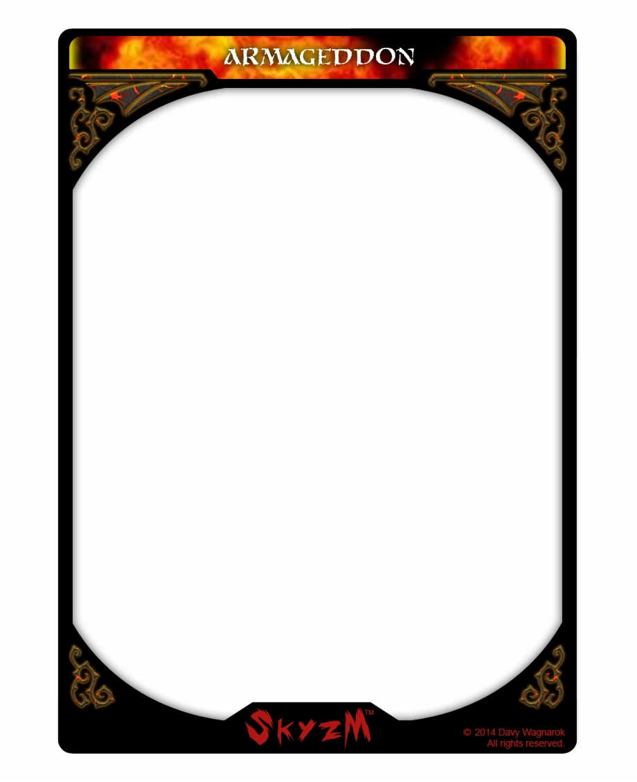 Trading Card Game Template, Transparent Png Download For For Free Sports Card Template