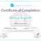Training Completion Certificate Template In Template For Training Certificate