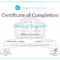 Training Completion Certificate Template In Template For Training Certificate