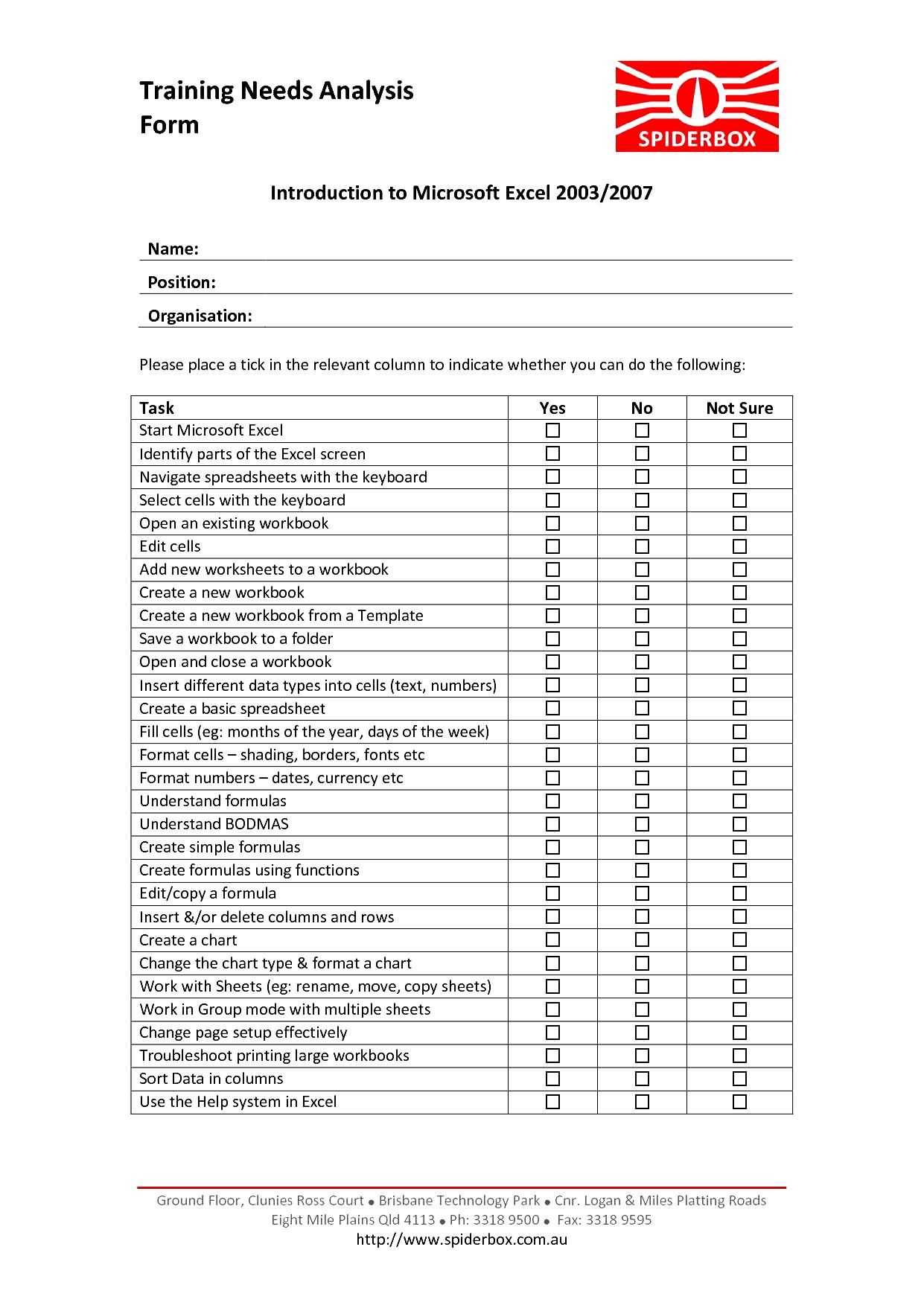 Training Needs Analysis Report Template – Atlantaauctionco With Regard To Training Needs Analysis Report Template