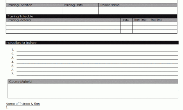 Training Notification Template - inside Training Report Template Format