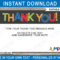 Trampoline Party Thank You Cards Template – Boys Regarding Soccer Thank You Card Template