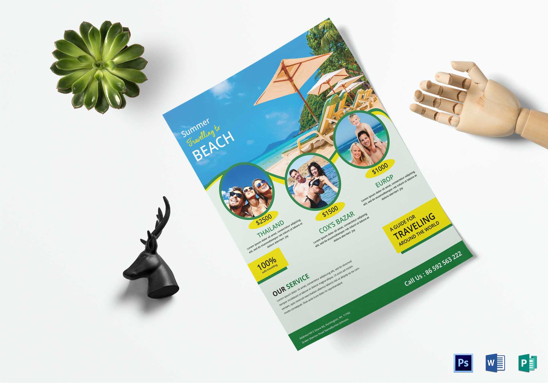 Travel Flyer Template With Regard To Word Travel Brochure Template