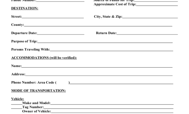 Travel Request Form - 2 Free Templates In Pdf, Word, Excel regarding Travel Request Form Template Word