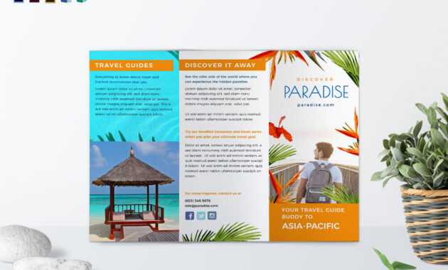 Travel Tri Fold Brochure Template pertaining to Word Travel Brochure Template