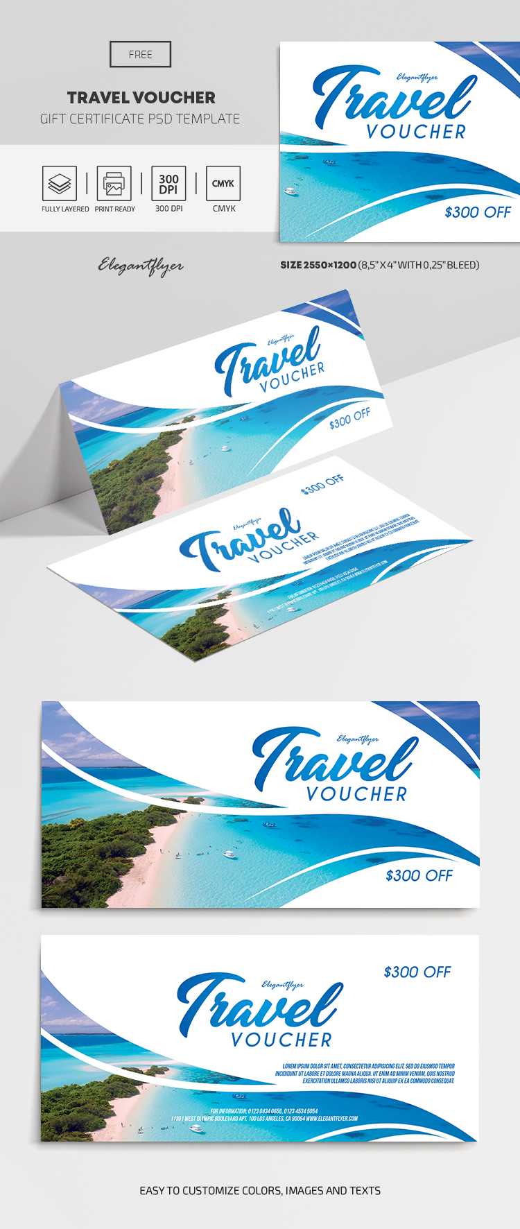 Travel Voucher – Free Gift Certificate Template – Throughout Free Travel Gift Certificate Template