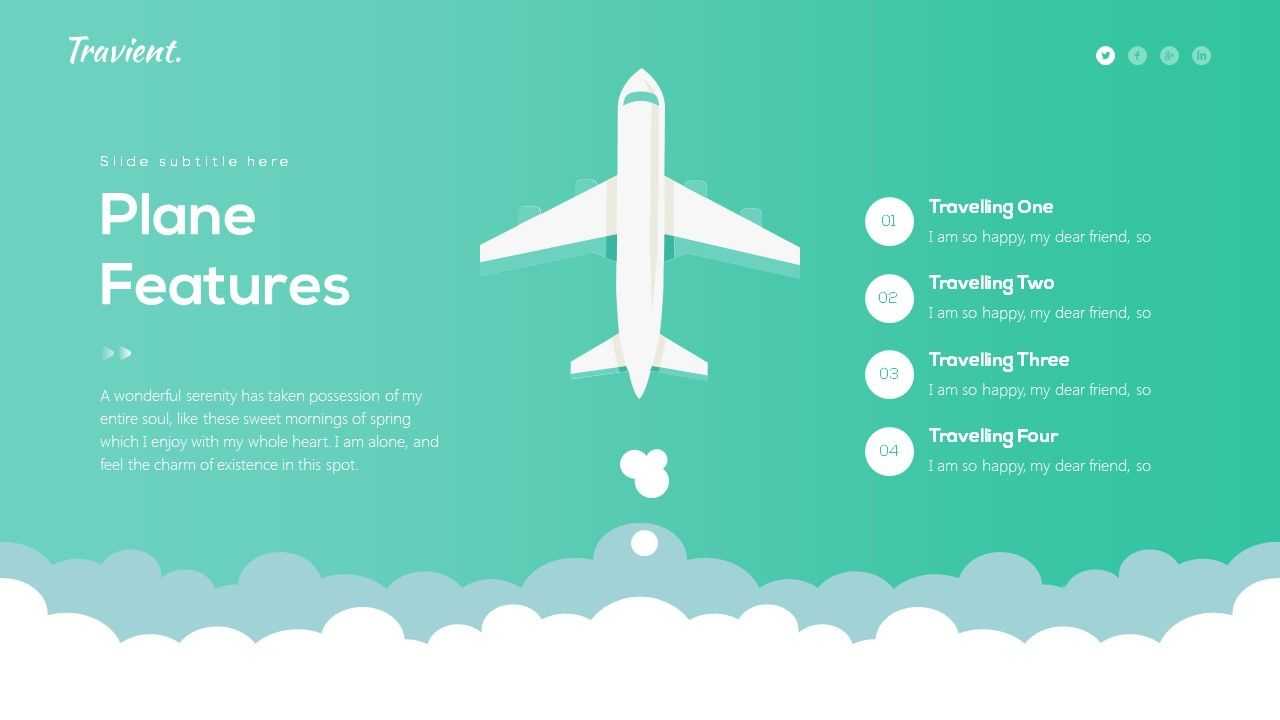 Travient Hotel & Travel Agency Powerpoint Template Within Tourism Powerpoint Template