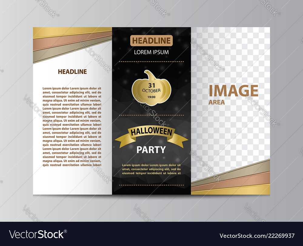 Tri Fold Brochure Template For Halloween Party Inside Brochure Template Illustrator Free Download