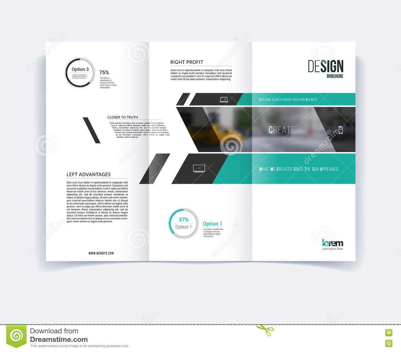 Tri Fold Brochure Template Layout, Cover Design, Flyer In A4 Intended For Engineering Brochure Templates