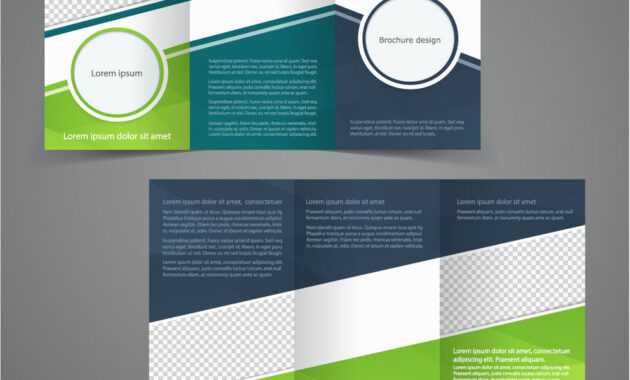 Tri-Fold Business Brochure Template Two-Sided within One Sided Brochure Template