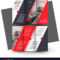 Tri Fold Red Brochure Design Template With Free Three Fold Brochure Template