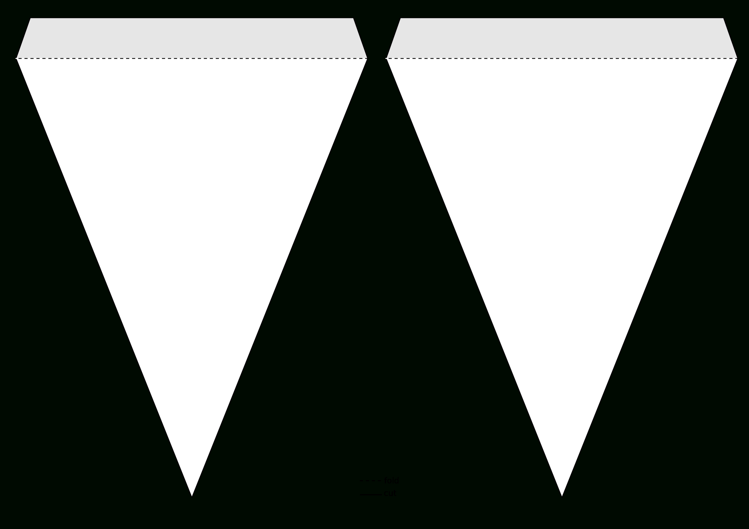 Triangle Pennant Banner Template@grafixgrrl, This Is A Intended For Triangle Pennant Banner Template
