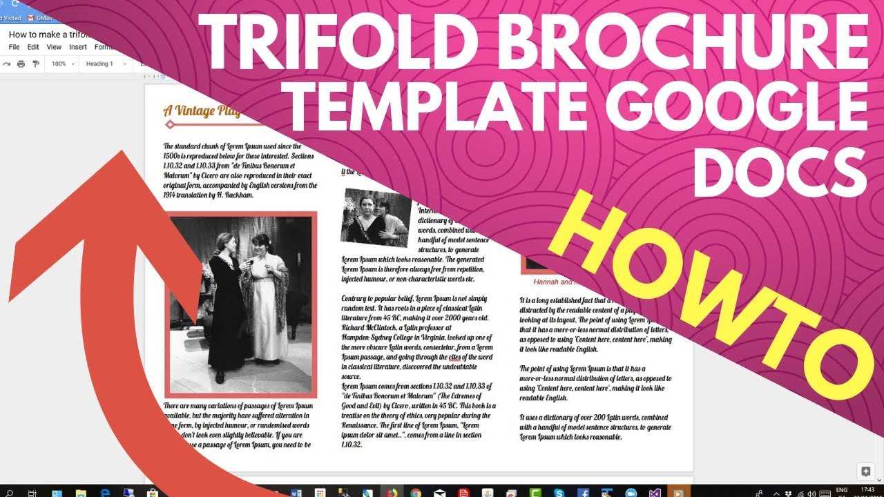 Trifold Brochure Template Google Docs Inside Brochure Template For Google Docs